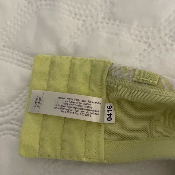 Cacique Lightly Lined 44C underwire. Line green - Picture 9 of 9